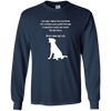 Image of Along Came My Lab Long Sleeve T-Shirt For Dog Lovers