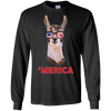 Image of 'Merica Llama Patriotic USA July 4 Sunglasses Funny T-Shirt