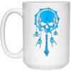 Image of Funny Halloween T-Shirt Dream Catcher Skull Bone Rock Hand