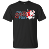 Image of Santa Running Shirt-Funny Merry Christmas & Holiday T shirt