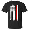 Image of American Flag Red Line USA Patriot July 4th Sleeves Shirt