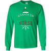 Image of Santa's Favorite Nurse Holiday Christmas Nursing T-Shirt