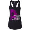 Image of A Woman's Place Is In The Resistance Shirt Varsity Protest