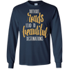 Image of Adventure Hiking Trekking Quote Beautiful Roads T_Shirt