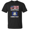 Image of American By Birth Proudly Raised In Connecticut Flag Shirt
