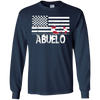 Image of ABUELO Fishing Shirt with Patriotic Flag - Fishing Dad Gifts