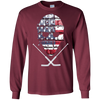Image of American Hockey Goalie T-Shirt Patriotic Hockey Tee