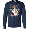 Image of Christmas Snowman Siberian husky Funny T-shirt