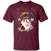 Image of Christmas Snowman Rottweiler Funny T-shirt