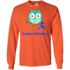 Image of Apraxia Awareness Blue Ribbon Owl Kids T-Shirt
