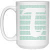 Image of All Tau Number on one Shirt with Tau 2Pi Symbol T-Shirt