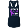 Image of Alzheimer's Awareness Never Give Up Long Sleeve T-Shirt