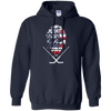 Image of American Hockey Goalie T-Shirt Patriotic Hockey Tee