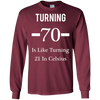 Image of Funny Happy 70th Birthday T-Shirt for Men or Women