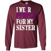 Image of Alzheimer's Awareness T-shirt I Wear Purple For My Sister