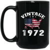 Image of American USA Flag Vintage 1972 Shirt 46th Birthday Gifts Tee