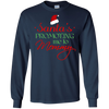 Image of Santas Promoting Me To Mommy Mom Christmas Maternity T-Shirt