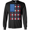 Image of American Beer Pong Flag 4th of July Drinking Long Sleeve