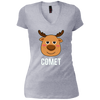 Image of T-shirt Santa Reindeer Comet T-shirt Costume de groupe de Noël