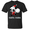 Image of Santa Panda T-shirt de Noël mignon Panda Bear