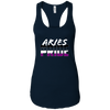Image of Aries Asexual Pride Flag Zodiac Sign Long Sleeve T-Shirt