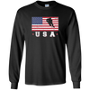 Image of American USA Flag Ice Hockey T-Shirt Patriotic Sports Gift