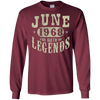 Image of 50 Years Old 50th Birthday June 1968 Birth of Legend T-Shirt