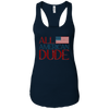 Image of All American Dude 4th of July Patriotic America USA Shirt LS