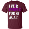Image of Alzheimer's Awareness Tshirt I Wear Purple For My Aunt