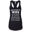 Image of Architect's Wife Funny Wedding Anniversary Gift T Shirt