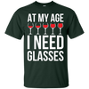 Image of À Mon Âge, J'Ai Besoin De Verres À Vin-T-Shirt Drôle De Fête Du Vin