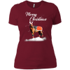 Image of Santa Merry Christmas Horse TShirt Farm Farmer Christmas Tee