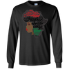 Image of Afro Word Art Natural Hair T-Shirt for Black Women
