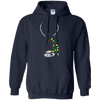 Image of Christmas String Lights Dual Head Nurse Stethoscope T-Shirt