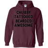 Image of Chubby Tattooed Bearded & Awesome T-Shirt gift for men