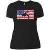 Image of American Wrestling Patriotic T-Shirt with the USA Flag