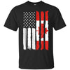 Image of American Canada Patriotic Flag T-shirt