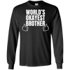 Image of Adult World's Okayest Brother Funny Siblings tee for Brother