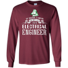 Image of Santa Electrical Engineer Funny Tshirt sur les vacances de Noël