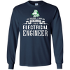 Image of Santa Electrical Engineer Funny Tshirt sur les vacances de Noël