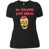 Image of Funny Halloween Teacher All Teachers Love Brains T Shirt