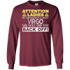 Image of Attention Ladies My Girlfriend Is A Crazy Virgo Funny Tee