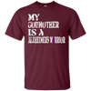 Image of Alzheimer's Awareness Tshirt For Godmother Purple Ribbon Tee