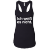 Image of "Ich Weiss Es Nicht" Funny German Teacher Student Shirt
