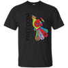 Image of "Freedom" Bright Colorful Bird Diversity Unity T-Shirt
