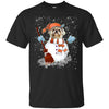Image of Christmas Snowman Shih Tzu Funny T-shirt
