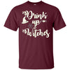 Image of Funny Halloween Wine Lovers Shirt Women Drink Up Witches Tee
