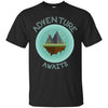 Image of Adventure Awaits Shirt Hiking Travel Mountain Tee Camping