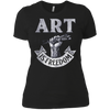 Image of Art is Freedom great t shirt for artists who love to draw