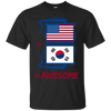 Image of Américain +Corée du Sud = Awesome Korean Flag Shirt